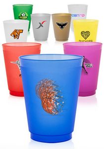 16 Oz. Frost Flex Frosted Plastic Stadium Cups