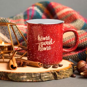 16 Oz. Iron & Stainless Steel Camping Mug