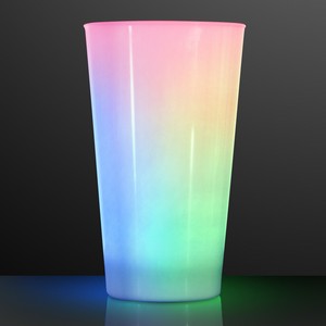16 Oz. LED Multicolor Color Change Glow Party Cups - PRINTED