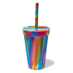 16 Oz. SilipintÂ® Silicone Straw Tumbler
