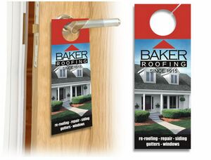16 Point Door Hanger w/ Full Color 4/4 (4.25"x14" / 2 Sides)