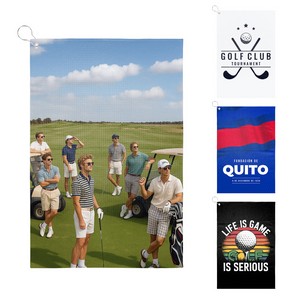 16" X 24" Microfiber Golf Towel With Carabiner