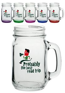 16 oz. Import Mason Jars with Handles