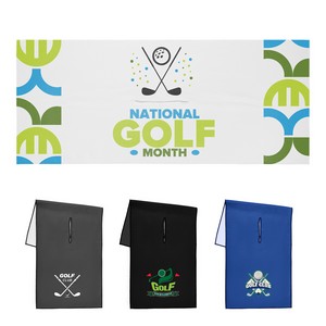 17" X 40" Golf Towel Microfiber With Hole