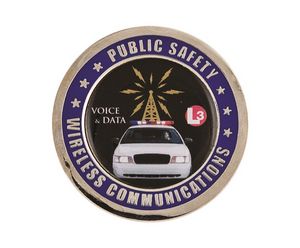 1.75" Brass Challenge Coin w/Antique Brass Plating