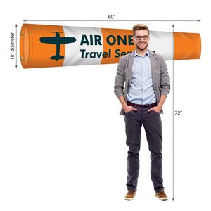 18" x 72" Custom Digitally Printed Knitted Polyester Windsocks