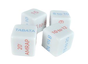19mm White Dice w/6 Custom Sides