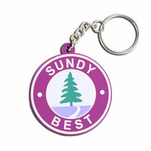2" 2-D PVC Key Tag