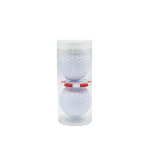 2 Ball Domed Poker Chip Tube