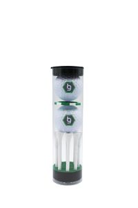 2 Ball Domed Poker Chip Tube with Tees