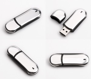 2 GB Metal Racetrack USB Flash Drive