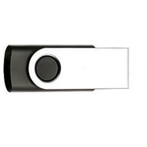 2 GB USB Flash Drive with Metal Swivel Cover