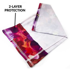 2-Layer Reusable Face Bandana mask Tube w/ Full Color Logo