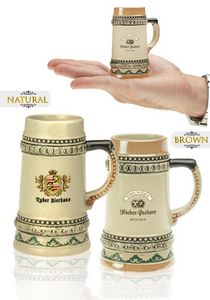 2 Oz. Bremen Mini Ceramic Beer Mug Shooters