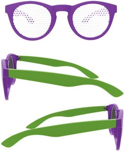 2-Tone Andy Pinhole Sunglasses