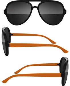 2-Tone Aviator Sport Sunglasses