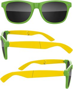 2-Tone Foldable Retro Sunglasses