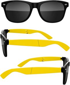 2-Tone Foldable Retro Sunglasses