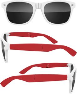 2-Tone Foldable Retro Sunglasses