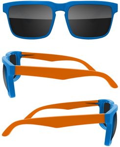 2-Tone Heat Sunglasses W/ Temple Imprint
