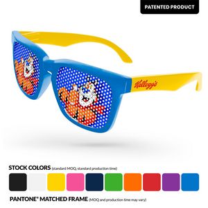 2-Tone Pinhole Bold Sunglasses
