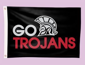 2-ft. H x 3-ft. W Team Flag (SINGLE SIDE PRINT)