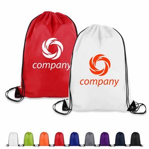 24 Hour Rush Quick Ship Drawstring Backpack