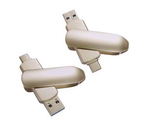 256 GB Electroplated Nickel Type-C USB Flash Drive