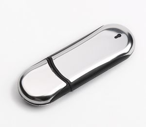 256 MB Metal Racetrack USB Flash Drive