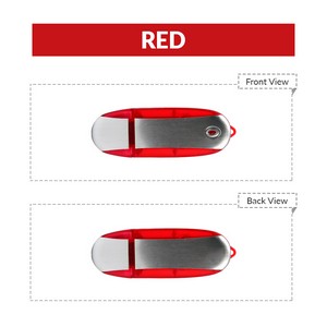 256 MB Oval Translucent LED USB Flash Drive