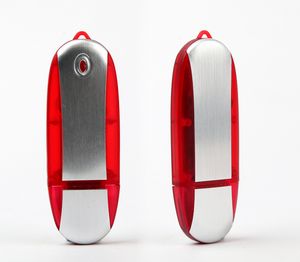 256 MB Oval Translucent LED USB Flash Drive