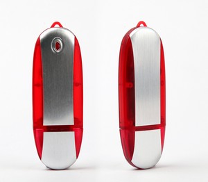 256 MB Oval Translucent LED USB Flash Drive