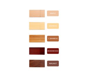 256 MB Rectangular Wooden USB Flash Drives W/ Magnetic Closure