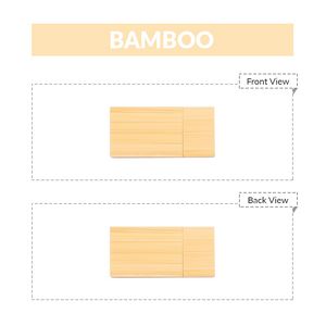 256 MB Rectangular Wooden USB Flash Drives W/ Magnetic Closure
