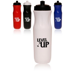 26 Oz. Plastic Sports Bottles with Push Top