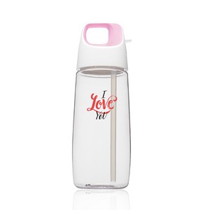 27 Oz. Accent Cube Water Bottles with Straw