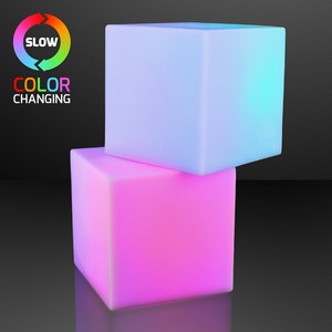 2.75" Light Deco Cube with Color Change LEDs - PRINTED