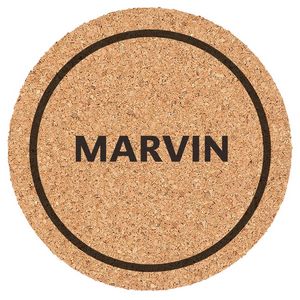 3 1/2" Round Cork Coaster