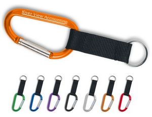 3 1/8" (8cm) Carabiner w/ Key Strap