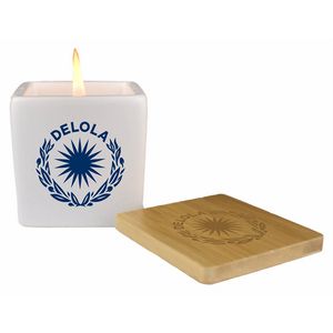 3 Oz. CBD Soy Wax Candle w/Stylish Bamboo Lid