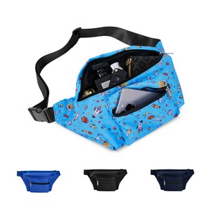 3 Zipper Pocket With Full Color Printed Fanny Pack
