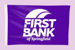 3-ft. H x 5-ft. W Team Flag (SINGLE SIDE PRINT)