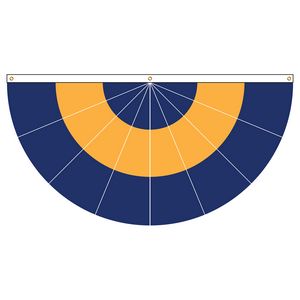 3' x 6' Custom Color Pleated Fan