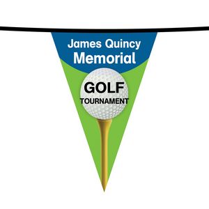 30' PVC Triangular Pennant Strings
