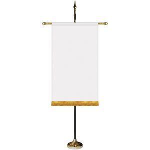 30" x 48" Premium Gonfalon 7' Kit / Straight Cut / Fringe