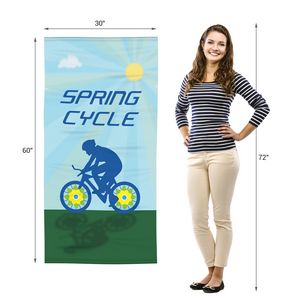 30" x 60" Microfiber Terry Beach Towel