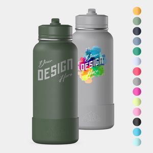 32 oz HydrapeakÂ® Stainless Steel Insulated Sport Water Bottle w/ Straw Lid