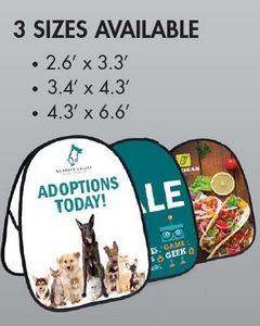 3.3'x4.3' Vertical Pop Up Banner