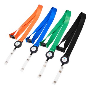 3/4" Dye-Sublimated Lanyard Badge Reel Combo W/Safety Breakaway