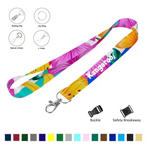 3/4" Full Color Dye-Sublimated Lanyard